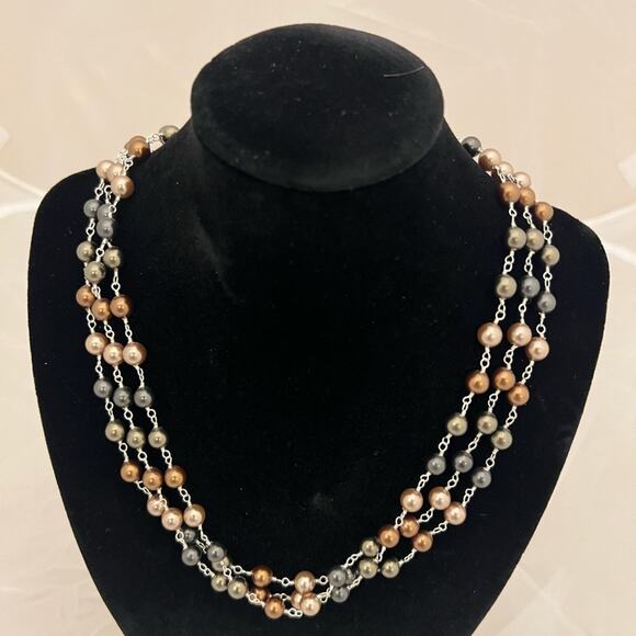 Pearl double strand/choker necklace (2 necklaces in one) - Picture 15 of 16